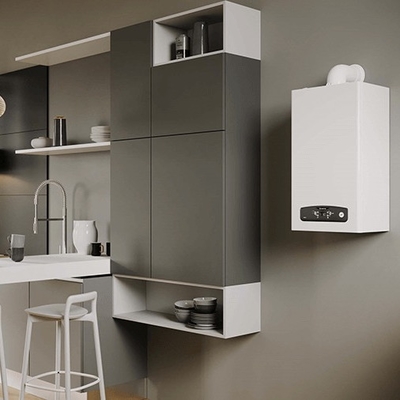 Luxueuze Boiler van het Verschijnings de Muur Gehangen Gas met LCD Vertoningsradiator het Branden Stijl