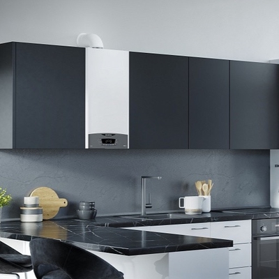 De muur zette Warm waterboiler Met gas, Muur Gehangen op Boilers voor Stralingshitte